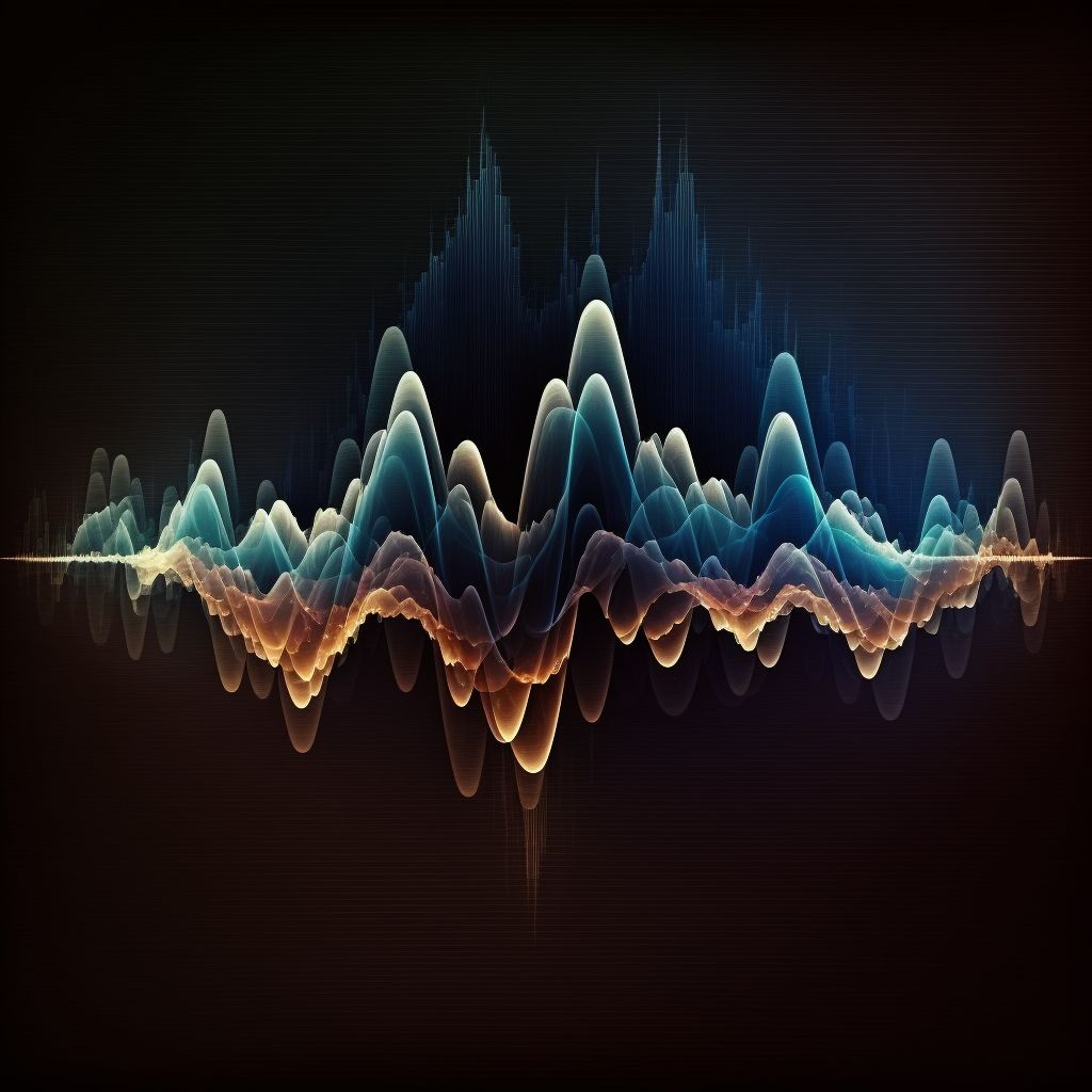 Graphic of soundwaves.